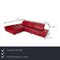 Red Leather Planopoly Corner Sofa from Himolla 2