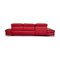 Red Leather Planopoly Corner Sofa from Himolla 9
