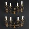 Brass Wall Lamps, Italy, 20th Century, Set of 2 1
