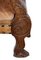 19th Century Carved Oak and Leather Armchairs, 1890s, Set of 2, Image 2