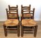 French Brutalist Dining Chairs by Charles Dudouyt, 1960s, Set of 4 3