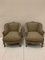 Swedish Lounge Chairs Upholstered in Linen, 1920s, Set of 2 1