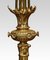 Large 19th Century Gothic Revival Brass Candelabras, Set of 2 7