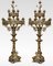 Large 19th Century Gothic Revival Brass Candelabras, Set of 2, Image 1