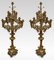 Large 19th Century Gothic Revival Brass Candelabras, Set of 2, Image 3