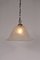 Lámpara colgante italiana de cristal de Murano con detalles de latón, años 60, Imagen 1