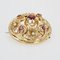 18 Karat 20th Century French Garnet Fine Pearl Yellow Gold Brooch, 1890s 5