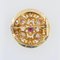 Broche 18 Carat en Or Jaune et Perle de Grenat, France, 1890s 12