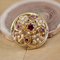 18 Karat 20th Century French Garnet Fine Pearl Yellow Gold Brooch, 1890s 3