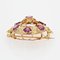 18 Karat 20th Century French Garnet Yellow Gold Brooch, 1890s 4