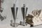 Vintage Stainless Steel Oil Table Lamp, Germany, 1980s, Set of 2, Image 3