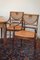Vintage Spieltisch mit passenden Bergere Stühlen, 5 . Set 6