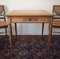 Vintage Spieltisch mit passenden Bergere Stühlen, 5 . Set 26