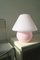 Lámpara en forma de hongo de Murano rosa, años 70, Imagen 1