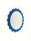 Cobalt Blue Sunburst Wall Mirror in the style of Fontana Arte, Italy, 1960s, Image 11
