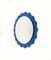 Cobalt Blue Sunburst Wall Mirror in the style of Fontana Arte, Italy, 1960s 10