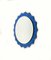 Cobalt Blue Sunburst Wall Mirror in the style of Fontana Arte, Italy, 1960s, Image 10