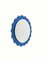 Cobalt Blue Sunburst Wall Mirror in the style of Fontana Arte, Italy, 1960s, Image 2