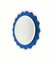 Cobalt Blue Sunburst Wall Mirror in the style of Fontana Arte, Italy, 1960s, Image 5