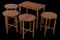 Tables Gigognes par Poul Hundevad, Set de 5 2