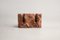 Red Travertine Sculpted Candleholder by Sanna Völker, Image 1