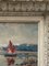 Leopold Pernes, Breton Red Sailing Boat, Oil on Canvas, Image 10