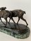 Art Deco Antilopen aus Bronze & Marmor von Irenee Rochard, 1930er, 2er Set 6
