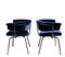 Black Dining Chairs in the style of Charlotte Perriand, Italy 1970s, Set of 2 3