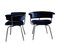 Black Dining Chairs in the style of Charlotte Perriand, Italy 1970s, Set of 2 2