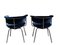 Black Dining Chairs in the style of Charlotte Perriand, Italy 1970s, Set of 2, Image 4