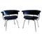 Black Dining Chairs in the style of Charlotte Perriand, Italy 1970s, Set of 2 1