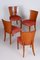 Art Deco Czech Chairs by Jindrich Halabala for Up Zavody, 1940s, Set of 4 8