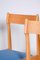 Blue and Brown Dining Chairs, 1950s, Set of 4, Image 6