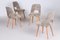 Czech Grey and Brown Ash Chairs attributed to Oswald Haerdtl, 1950s, Set of 4 9