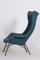 Mid-Century Modern Czechia Blue Armchair attributed to Miroslav Navratil, 1950s 5