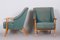 Art Deco Green Beech Armchairs, Denmark, 1940s, Set of 2 6