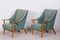 Art Deco Green Beech Armchairs, Denmark, 1940s, Set of 2 11