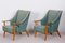 Art Deco Green Beech Armchairs, Denmark, 1940s, Set of 2, Image 11