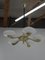 Lámpara de araña modernista grande de latón y vidrio, años 10, Imagen 12