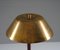 Mid-Century Scandinavian Brass and Leather Table Lamp attributed to Falkenbergs, 1960s 3