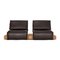 Brown Leather Free Motion Edit 3 Loveseat from Koinor 1