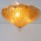 Gold Murano Glass Lights from Vistosi, Italy, 1970s, Set of 3 15