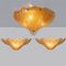 Gold Murano Glass Lights from Vistosi, Italy, 1970s, Set of 3 14