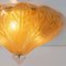 Deckenlampe aus Muranoglas in Gold von Vistosi, Italien, 1970er 3