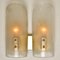 2-Shade Brass and Murano Glass Wall Lights attributed to J.T. Kalmar, 1960s, Set of 2, Image 5