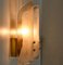 Lampade da parete a due paralumi in ottone e vetro di Murano, anni '60, set di 2, Immagine 6
