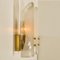 2-Shade Brass and Murano Glass Wall Lights attributed to J.T. Kalmar, 1960s, Set of 2, Image 4