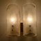 Lampade da parete a due paralumi in ottone e vetro di Murano, anni '60, set di 2, Immagine 10
