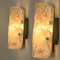 Marble & Murano Glass Wall Light Fixture from Hillebrand, 1960s 11