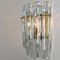 Ice Glass and Brass Wall Sconce attributed to Kinkeldey, 1970s 9